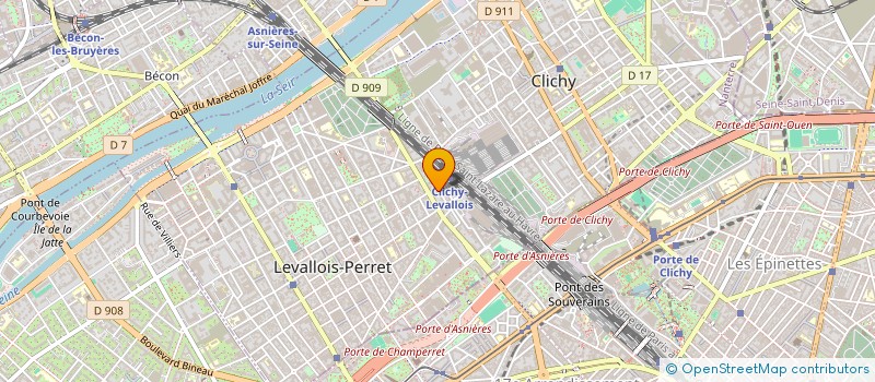 localisation de l'entreprise MONSIEUR MARC MAGNI  LEVALLOIS-PERRET