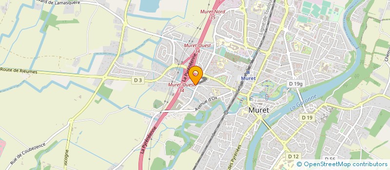 localisation de l'entreprise MONSIEUR MARC MAHON  MURET