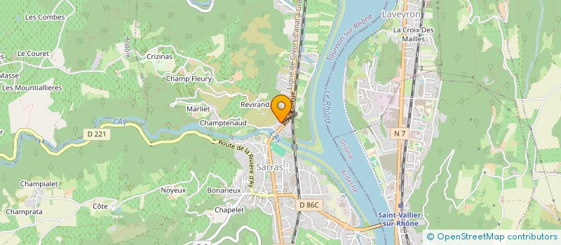 localisation de l'entreprise MONSIEUR MARC MAISONNEUVE  SARRAS