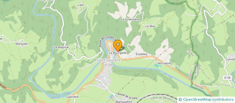 localisation de l'entreprise MONSIEUR MARC MAJOREL  CAMPAGNAC