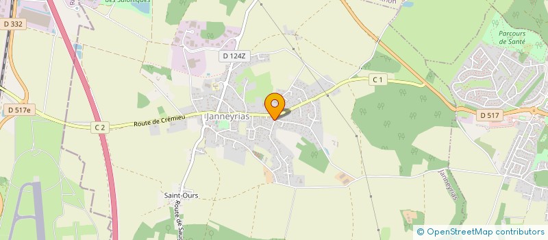 localisation de l'entreprise MONSIEUR MARC MALKASSIAN  JANNEYRIAS