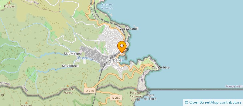 localisation de l'entreprise MONSIEUR MARC MANDRAU à CERBERE