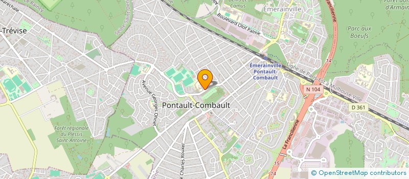 localisation de l'entreprise MONSIEUR MARC MANENQ à PONTAULT-COMBAULT