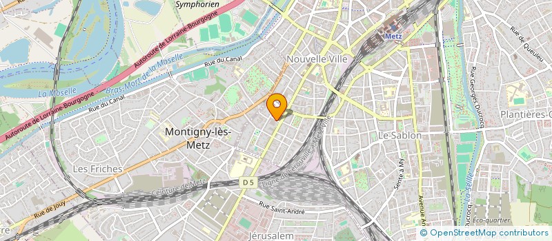 localisation de l'entreprise MONSIEUR MARC MANGIN  METZ