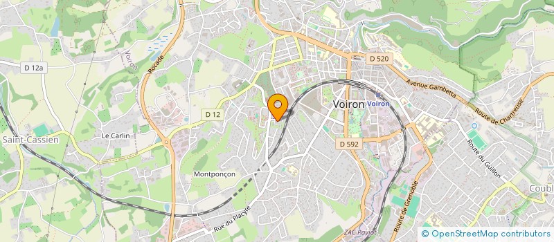 localisation de l'entreprise MONSIEUR MARC MANUNTA à VOIRON