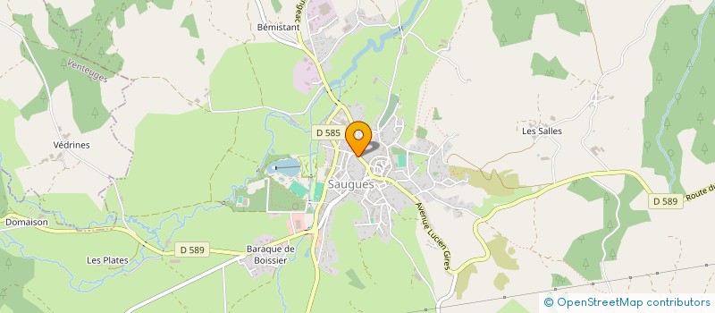 localisation de l'entreprise MONSIEUR MARC MARECHAL  SAUGUES