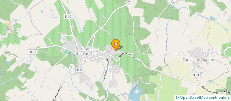 localisation de l'entreprise MONSIEUR MARC MARTIN  VILLEFRANCHE-DE-LONCHAT