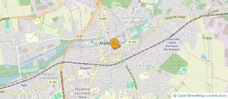 localisation de l'entreprise MONSIEUR MARC MARTIN à ARPAJON