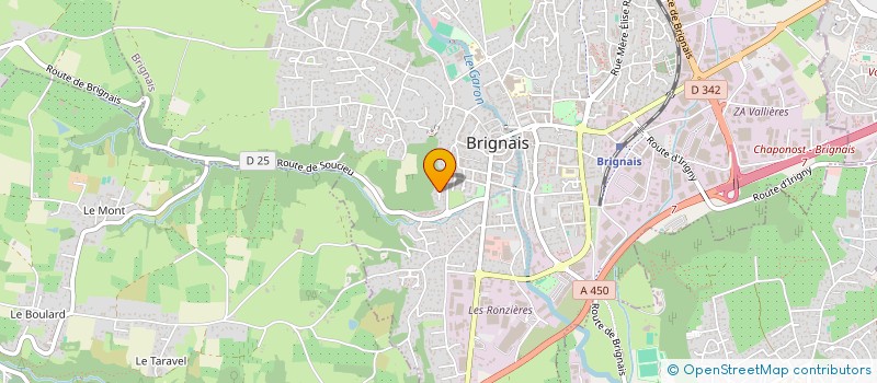 localisation de l'entreprise MONSIEUR MARC MARTIN à BRIGNAIS
