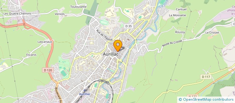 localisation de l'entreprise MONSIEUR MARC MASSELOT à AURILLAC