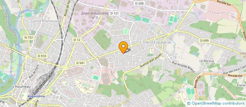 localisation de l'entreprise MONSIEUR MARC MASSOLLE  L'ISLE-D'ESPAGNAC