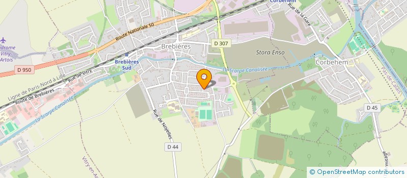 localisation de l'entreprise MONSIEUR MARC MATTLINGER  BREBIERES