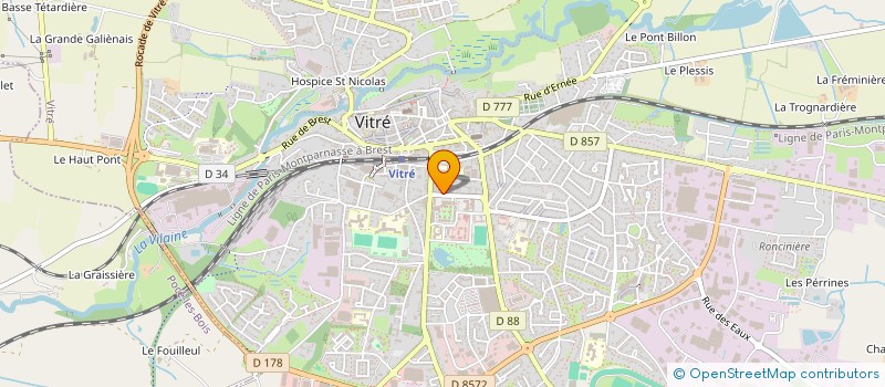 localisation de l'entreprise MONSIEUR MARC MAUDUIT à VITRE