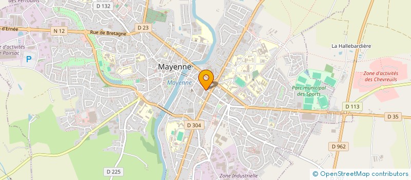 localisation de l'entreprise MONSIEUR MARC MAUNY  MAYENNE