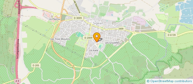 localisation de l'entreprise MONSIEUR MARC MAUREL  SIGEAN