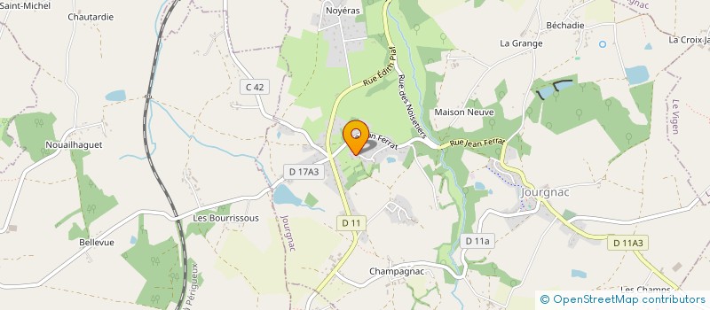 localisation de l'entreprise MONSIEUR MARC MAURY  JOURGNAC