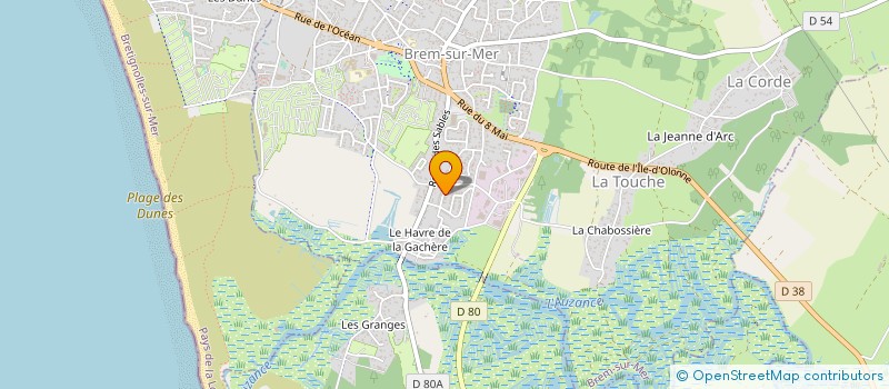 localisation de l'entreprise MONSIEUR MARC MAZURIER à BREM-SUR-MER