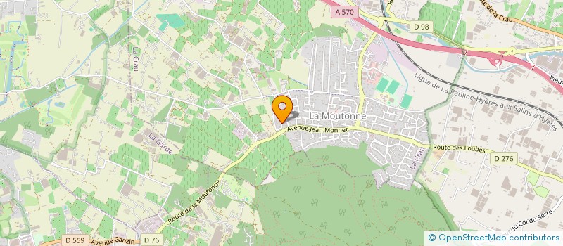 localisation de l'entreprise MONSIEUR MARC MENANT  LA CRAU