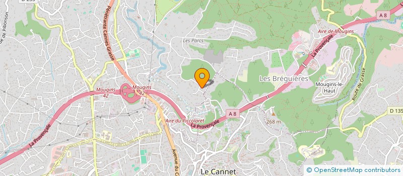 localisation de l'entreprise MONSIEUR MARC MENEGUZ à MOUGINS
