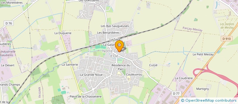 localisation de l'entreprise MONSIEUR MARC MERCIER à NOTRE DAME D'OE