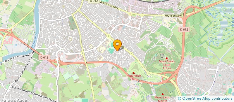 localisation de l'entreprise MONSIEUR MARC MESLAY  AGDE