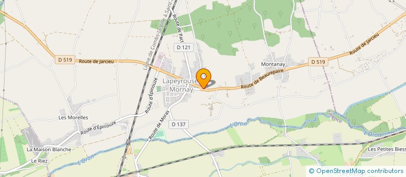 localisation de l'entreprise MONSIEUR MARC MESNIL  LAPEYROUSE-MORNAY