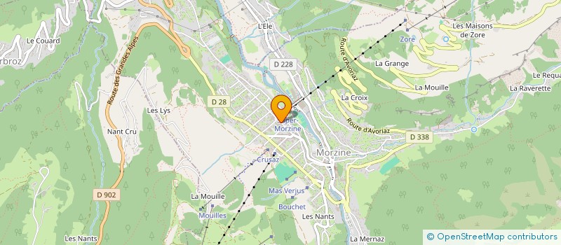 localisation de l'entreprise MONSIEUR MARC MEUNIER  MORZINE