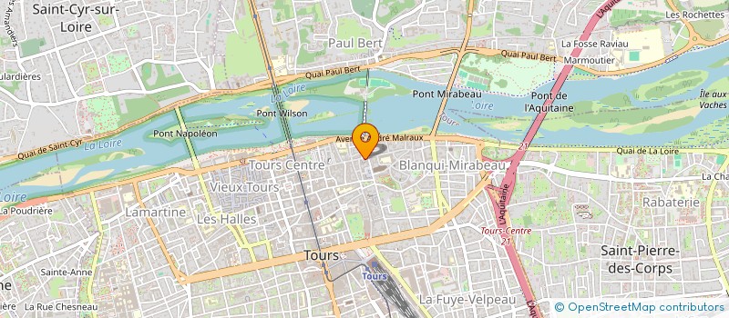 localisation de l'entreprise MONSIEUR MARC MEURISSE  TOURS