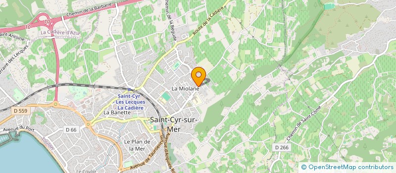 localisation de l'entreprise MONSIEUR MARC MICHEL à SAINT-CYR-SUR-MER