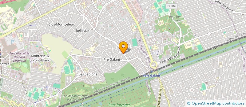 localisation de l'entreprise MONSIEUR MARC MICHEL  VILLEPINTE