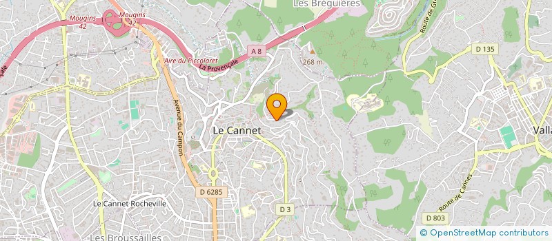 localisation de l'entreprise MONSIEUR MARC MIQUEL à LE CANNET