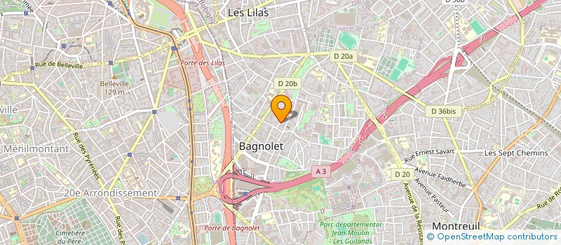 localisation de l'entreprise MONSIEUR MARC MONDLOCH à BAGNOLET