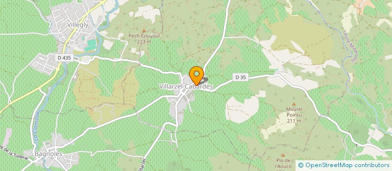 localisation de l'entreprise MONSIEUR MARC MONDON  VILLARZEL-CABARDES