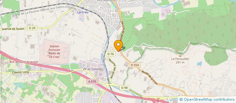 localisation de l'entreprise MONSIEUR MARC MONJO  LA CRAU