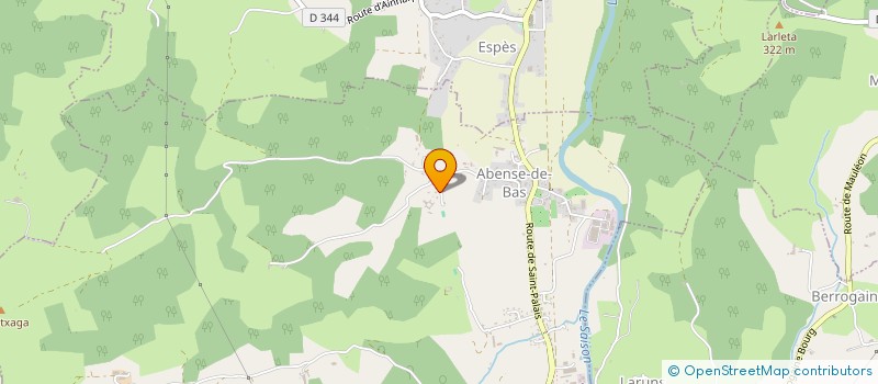 localisation de l'entreprise MONSIEUR MARC MONTEIL à VIODOS-ABENSE-DE-BAS