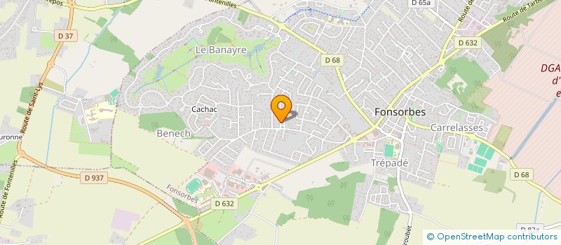 localisation de l'entreprise MONSIEUR MARC MONTEIRO  FONSORBES