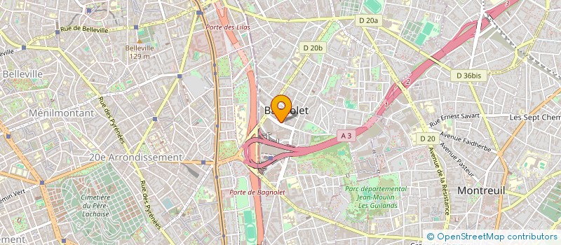 localisation de l'entreprise MONSIEUR MARC MONTEZIN à BAGNOLET