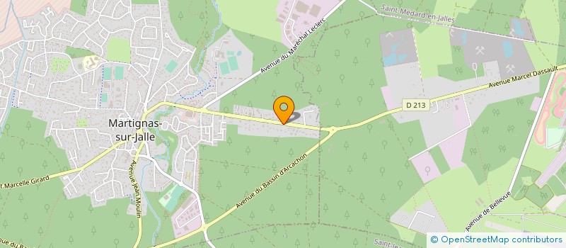 localisation de l'entreprise MONSIEUR MARC MORAUX  MARTIGNAS-SUR-JALLE