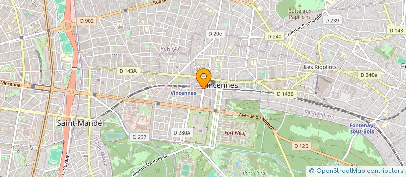 localisation de l'entreprise MONSIEUR MARC MORELLI à VINCENNES