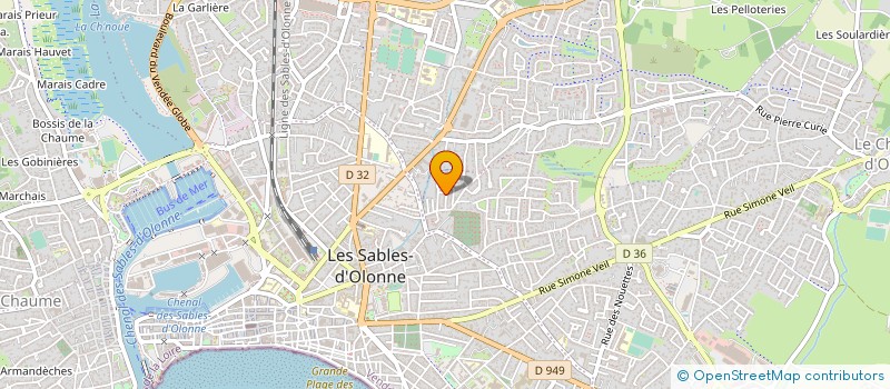 localisation de l'entreprise MONSIEUR MARC MORIOT à LES SABLES D'OLONNE