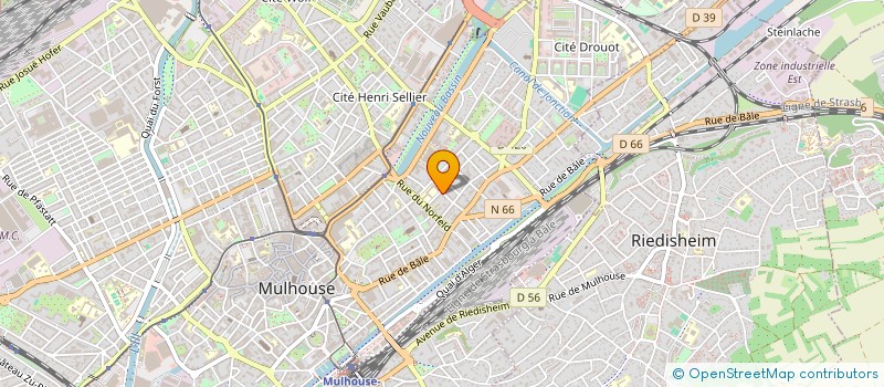 localisation de l'entreprise MONSIEUR MARC MORRISSETTE  MULHOUSE