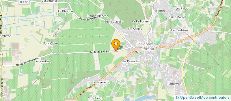 localisation de l'entreprise MONSIEUR MARC MOSCATELLI  SERIGNAN-DU-COMTAT