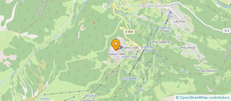 localisation de l'entreprise MONSIEUR MARC MOSCHETTO  VALLOUISE-PELVOUX