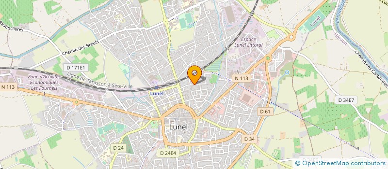 localisation de l'entreprise MONSIEUR MARC MOUGENOT  LUNEL
