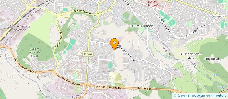 localisation de l'entreprise MONSIEUR MARC MOUJARD à ANGOULEME