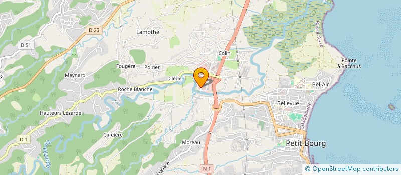 localisation de l'entreprise MONSIEUR MARC MOUNIGA  PETIT-BOURG