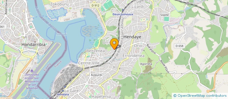 localisation de l'entreprise MONSIEUR MARC MOURA  HENDAYE