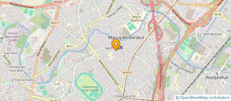 localisation de l'entreprise MONSIEUR MARC MOUYART à MARCQ-EN-BARŒUL