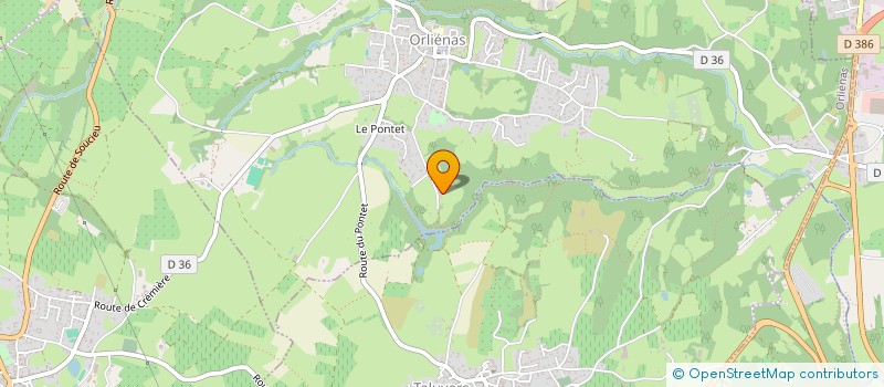 localisation de l'entreprise MONSIEUR MARC MOYNE  ORLIENAS