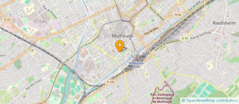 localisation de l'entreprise MONSIEUR MARC MULLER  MULHOUSE